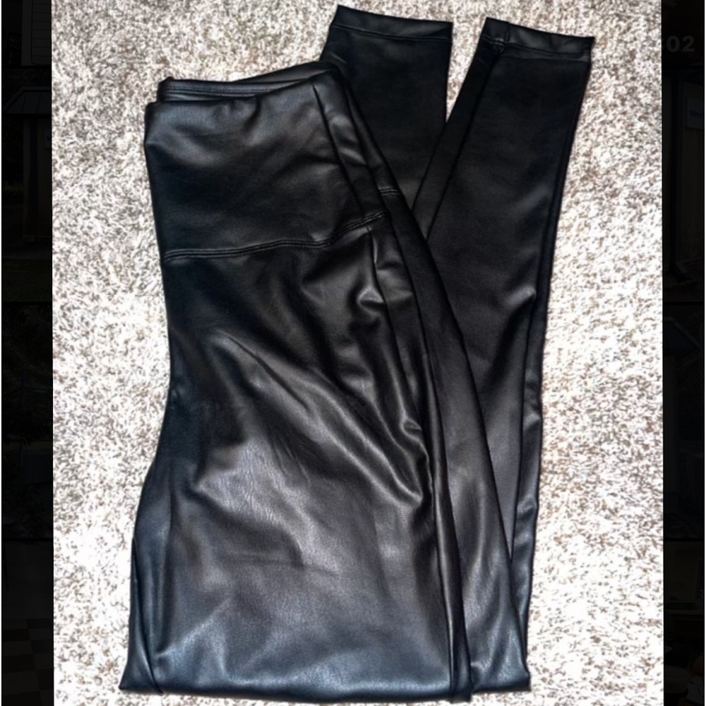 Brand New w Tag Black Boutique Leather Pants/Leggings